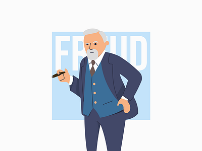 Sigmund Freud Illustration