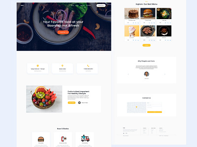 Home Delivery Web Page Design By Jay More On Dribbble