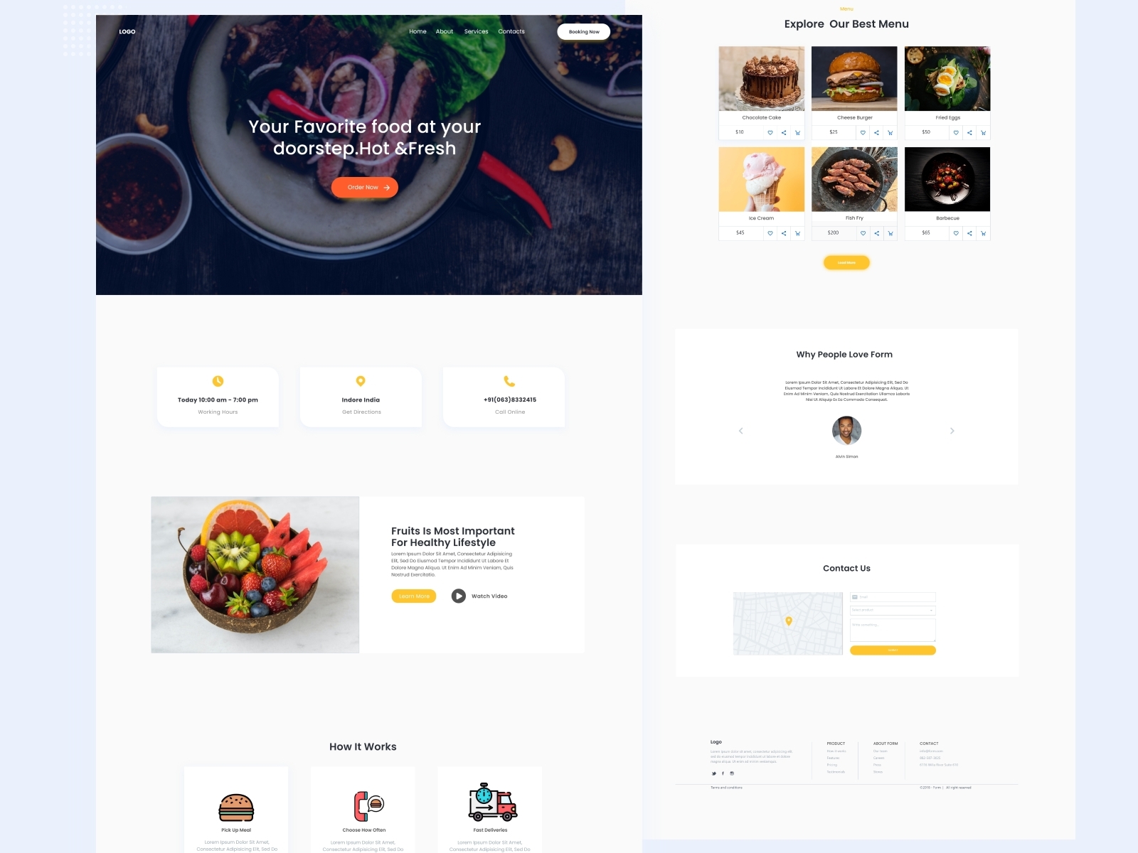 Home Delivery web Page Design by JAY MORE on Dribbble