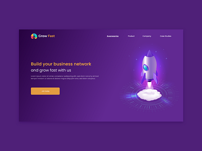 Grow fast - Landing Page