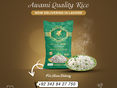 Burraq Awami Quality Rice branding graphic design