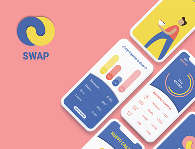 SWAP app branding design graphic design illustration illustrator logo ui ux vector