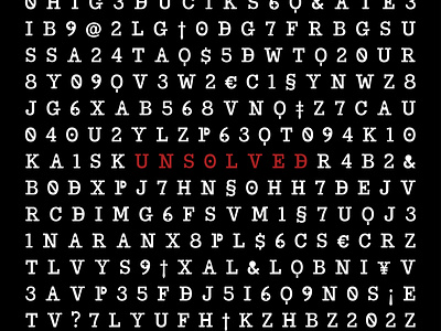 Unsolved - Display typeface