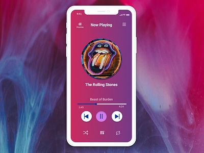 Music Player dailyui009 dailyuichallenge