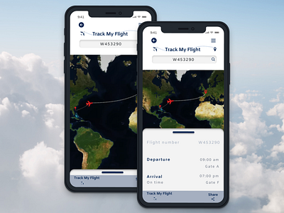 Flight Tracker daily ui dailyui dailyui020 dailyuichallenge