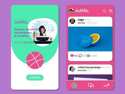 Dribbble App Redesign