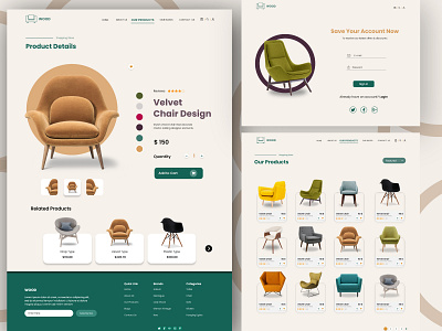 Modern Furniture - Landing Page Design