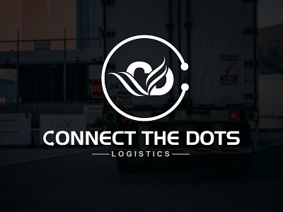 Connect the Dots Logistics logo Design for  trucking business