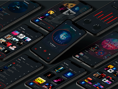 NOISER - Music App app graphic design music player ui ux