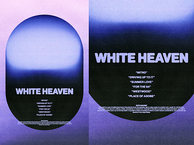 WHITE HEAVEN blmarket branding colors copyscan design gradient logo memphis memphis rap retro typography