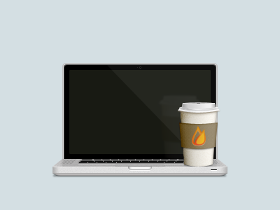 Bloggers Icon apple coffee mac macbook vector wip