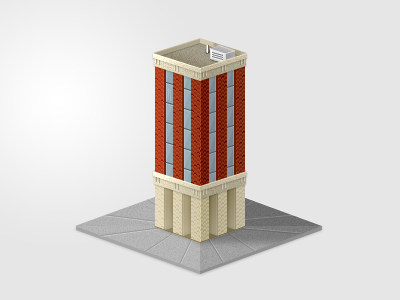 Publishers Icon brick building icon tower