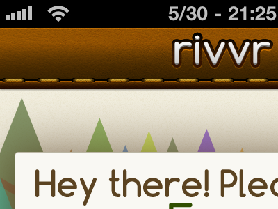 Rivvr Welcome Screen