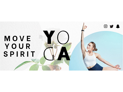 move your spirit yoga banner banner ad design graphic design photoshop yoga