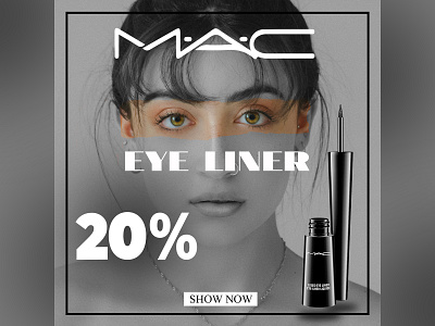 eye liner banner banner ad design eye liner graphic graphic design photoshop
