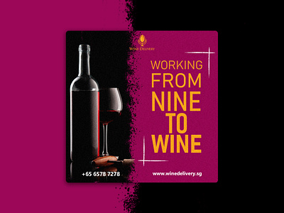BANNER FOR INSTAGRAM ADD, WINE banner banner ads graphic design instagram instagram banner new banner wine