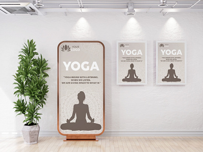 Yoga billboard design banner billboard billboard design billboard mockup graphic design