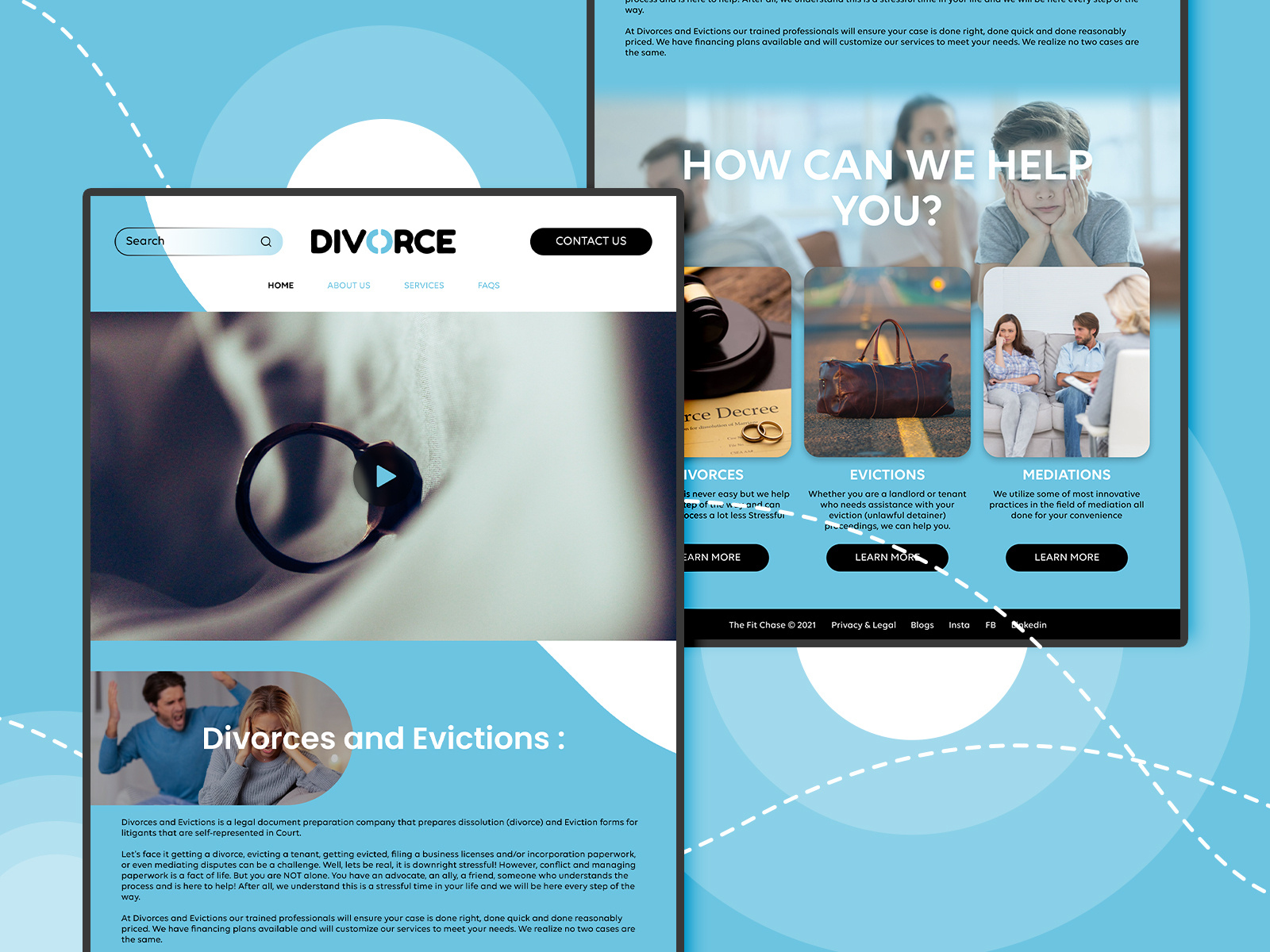 website design by Tech vision on Dribbble