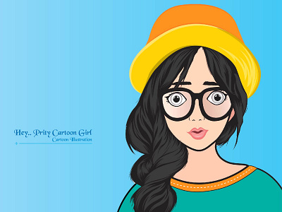 Prity Cartoon Girl