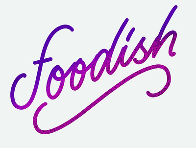 Foodish logotype branding design icon illustration logo typography vector