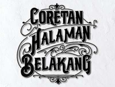 Coretan Halaman Belakang, Handlettering with procreate branding design graphic design logo typo typography
