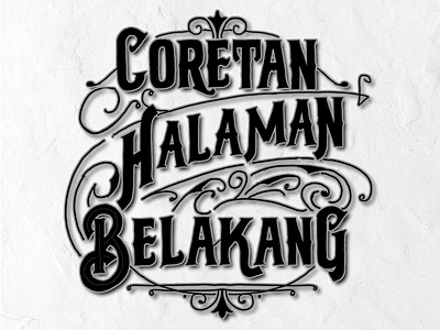 Coretan Halaman Belakang, Handlettering with procreate