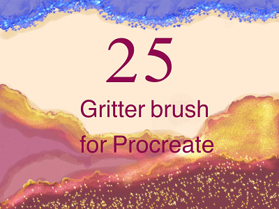 Glitter brush for procreate procreate brush