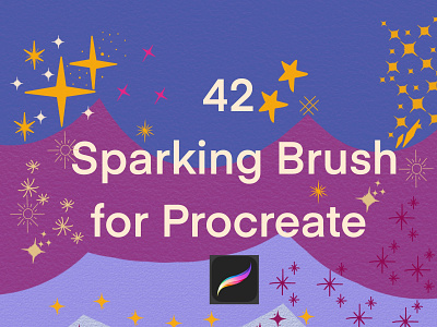 Sparking brush stamp procreate brush