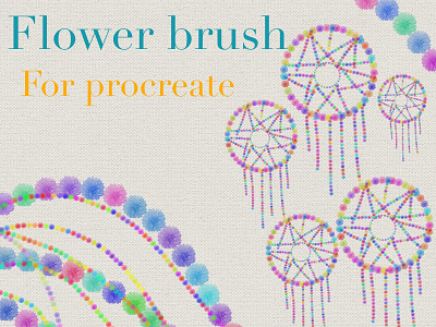 Flower brush procreate brush