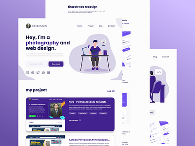 My Portfolio design flat illustration portfolio ui web webdesign website