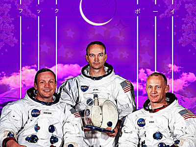 NASA moon nasa purple vaporwave