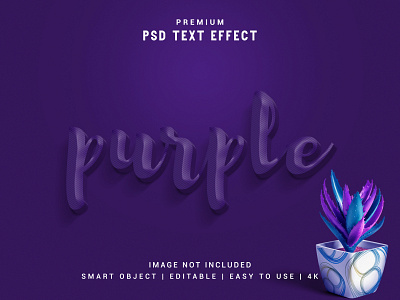 Purple - Modern & Realistic Text Effect Generator. 3d custome scene font font style headline script effect serif template text effect type typography