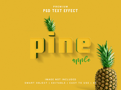 Pineapple - Modern & Realistic Text Effect Generator.