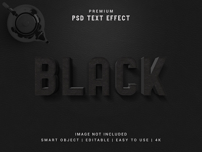 Black - Modern & Realistic Text Effect Generator. 3d font font style script effect serif template text effect text style generator headline type typography