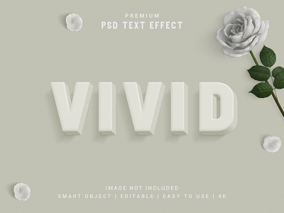 Vivid - Modern & Realistic Text Effect Generator. 3d font font style headline script effect serif template text effect type typography