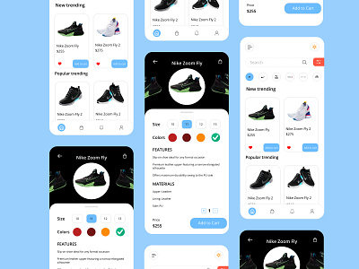 Shoe App UI Design app app design design interaction design mobile mobile ui mobile ui design shoe shoe app shoe app ui ui uiux ux