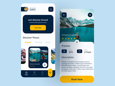 Travel App UI