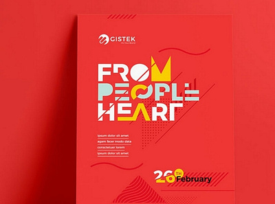 Creative Red Poster Template