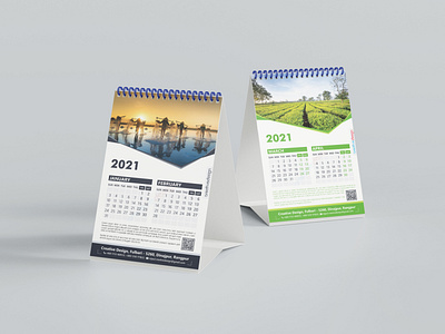 NEW YEAR - 2021 DESK CALENDAR DESIGN