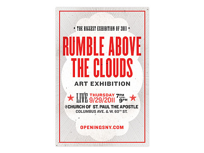 'Rumble Above the Clouds' - Poster