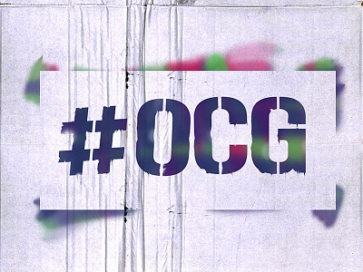 #OccupyCommonGround branding branding occupy occupycommonground spraypaint typography