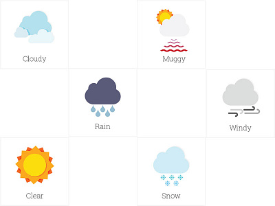 Weather Icons color icons weather
