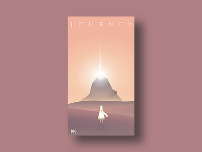 Journey - Palette'30 Challenge desert flat game journey mountain palette30 wallpaper