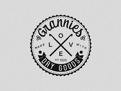 Grannies Goods Crest badge crest design logo typography