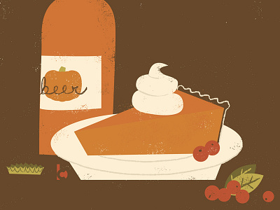 Pumpkin Everything. beer fall holidays pie pumpkin thanksgiving vector