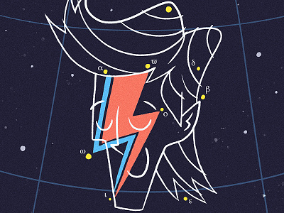 There's a Starman... art bowie character character design contour david bowie illustration music