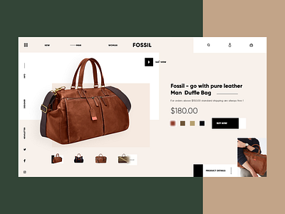 Fossil. product listng section art conceptdesign design graphicdesign problem solving design ui ux vector website website concept