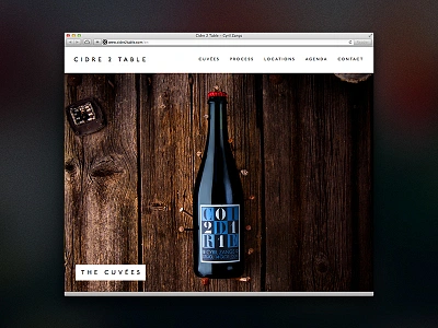 Cidre 2 Table Website apple bottle cider css france html5 normandy parallax photos responsive