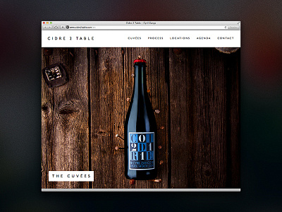 Cidre 2 Table Website