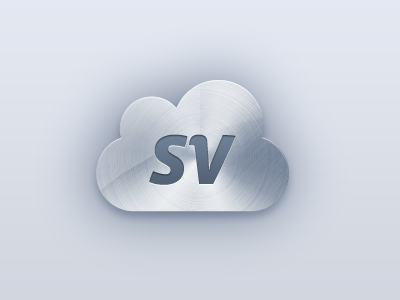 Sublimevideo Cloud Icon aluminium brushed cloud html5 icon metal sublimevideo video